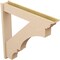 Ekena Millwork 8-in W x 48-in D x 48-in H Balboa Trad Rough Cedar Woodgrain TimberThane Outlooker, Primed Tan OUTUR080X48X48BOA04RCPR - alternate 6